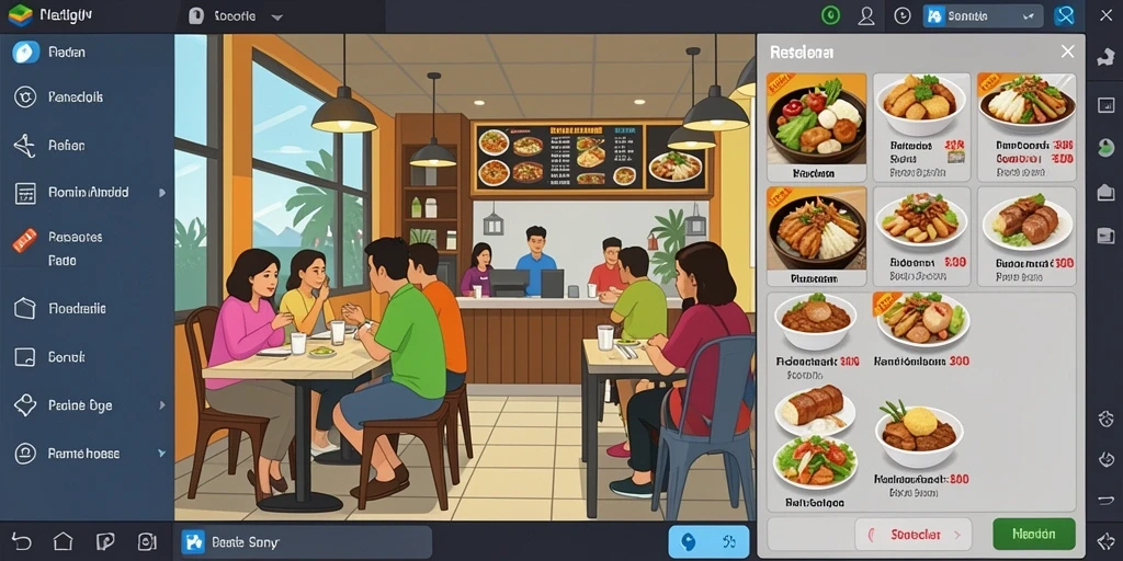 Screenshot menunjukkan tampilan level yang menantang.