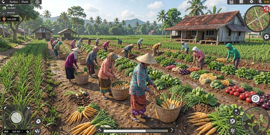 Tangkapan layar menampilkan karakter utama dalam aksi.