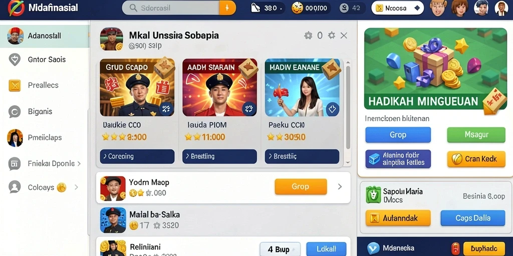 Tampilan antarmuka utama MONTE77 yang menarik.
