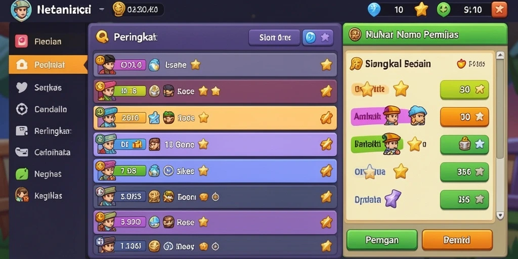 Screenshot menunjukkan grafis menawan dari permainan.