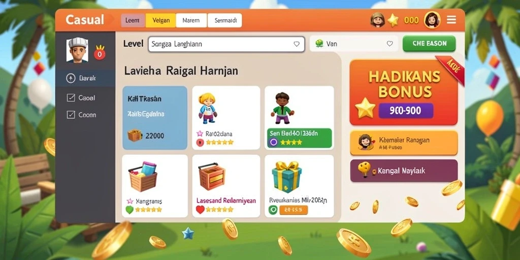 Tampilan utama yang menarik dan mudah dipahami.