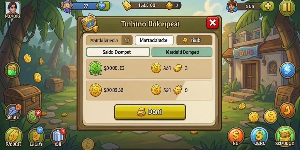 Menampilkan karakter utama dalam aksi bermain.